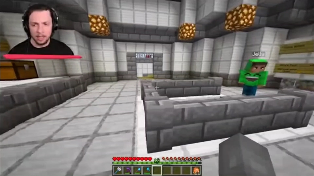 we made a monorail in our minecraft world!