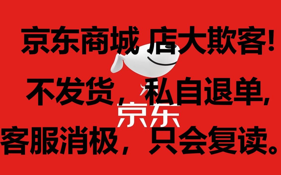 原视频:京东商城店大欺客,私自退款订单.客服消极处理反复推脱哔哩哔哩bilibili