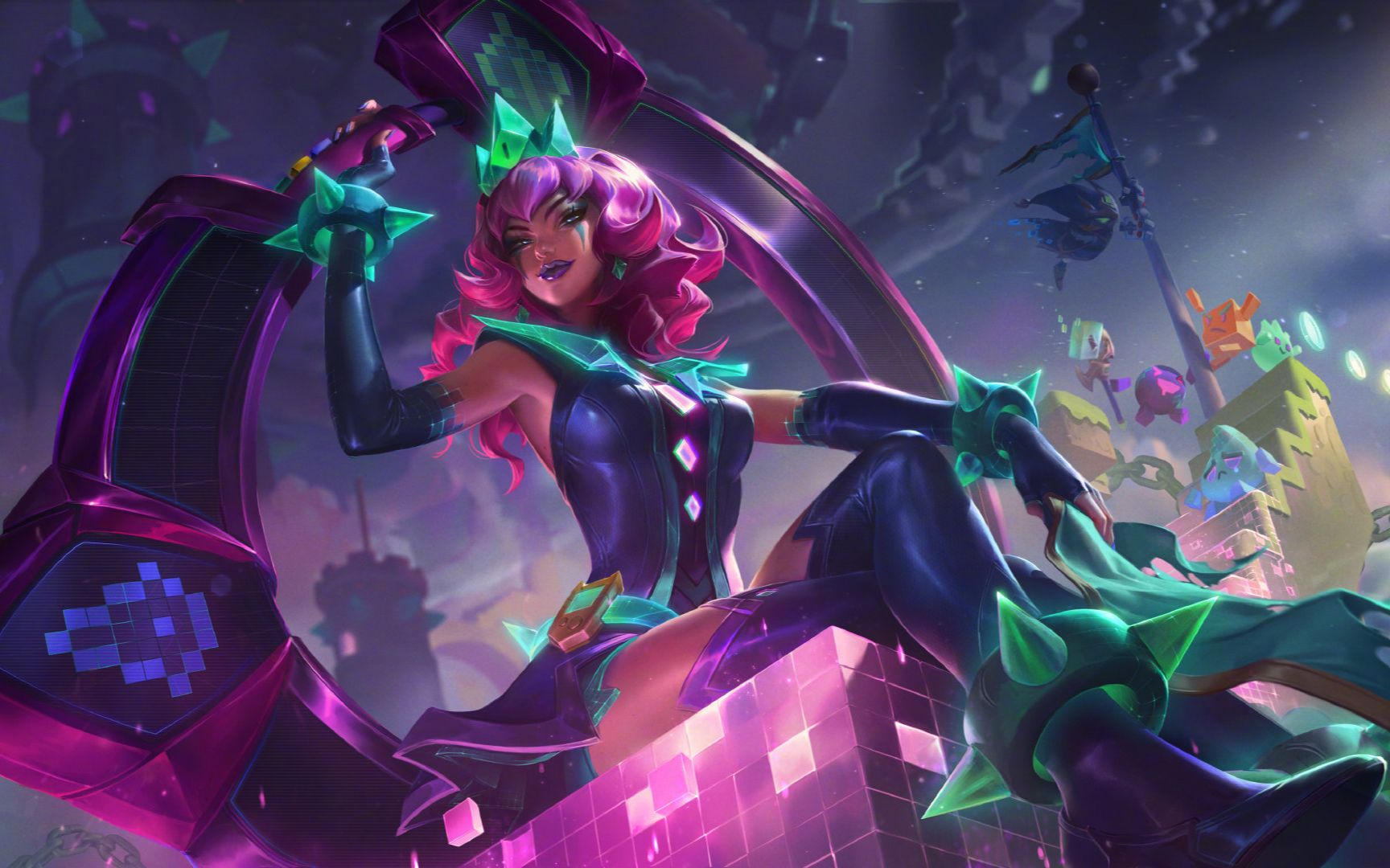 英雄联盟新英雄元素女皇技能演示