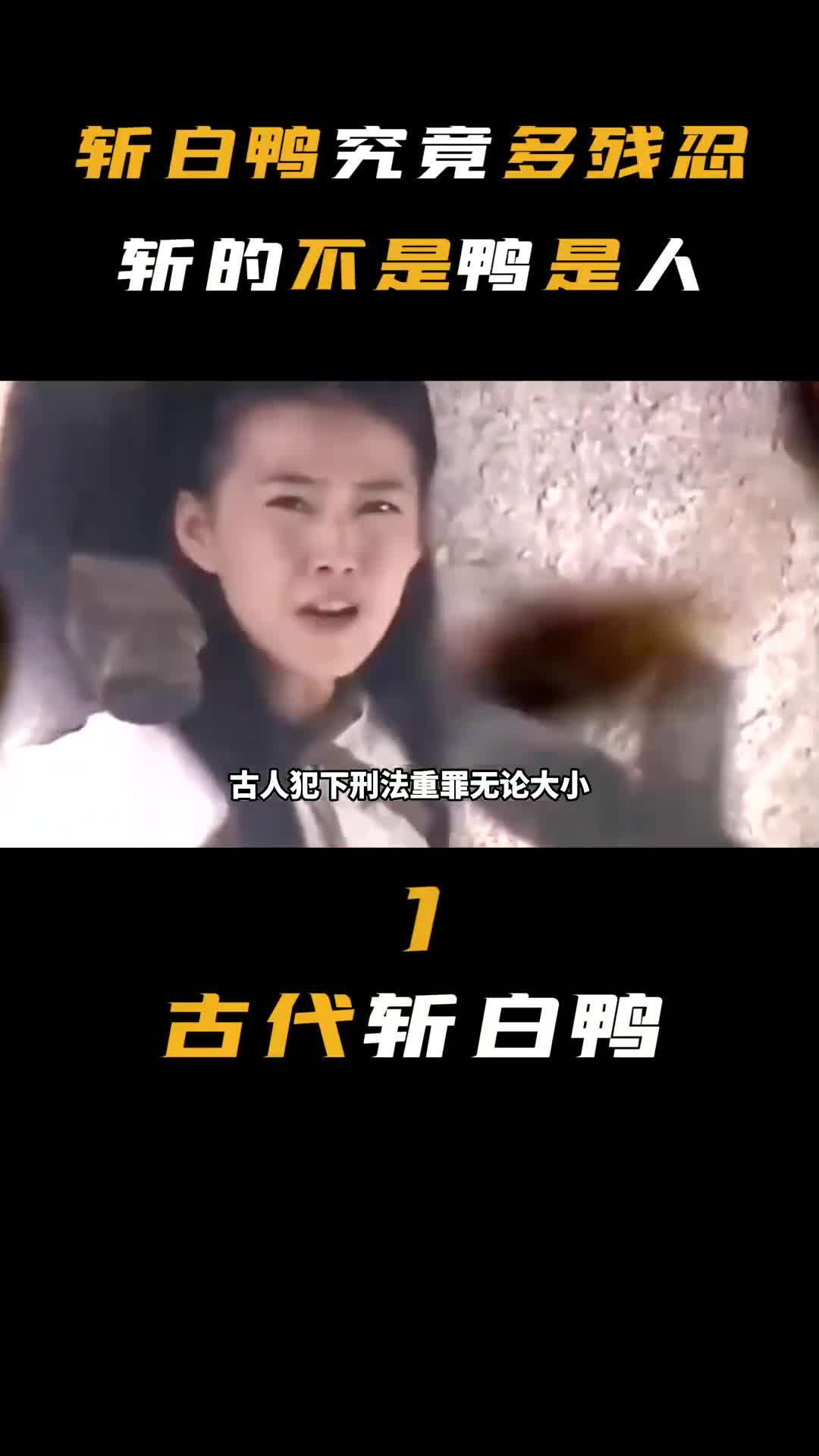 古代斩白鸭究竟多残忍?斩的不是鸭子而是活生生的人哔哩哔哩bilibili