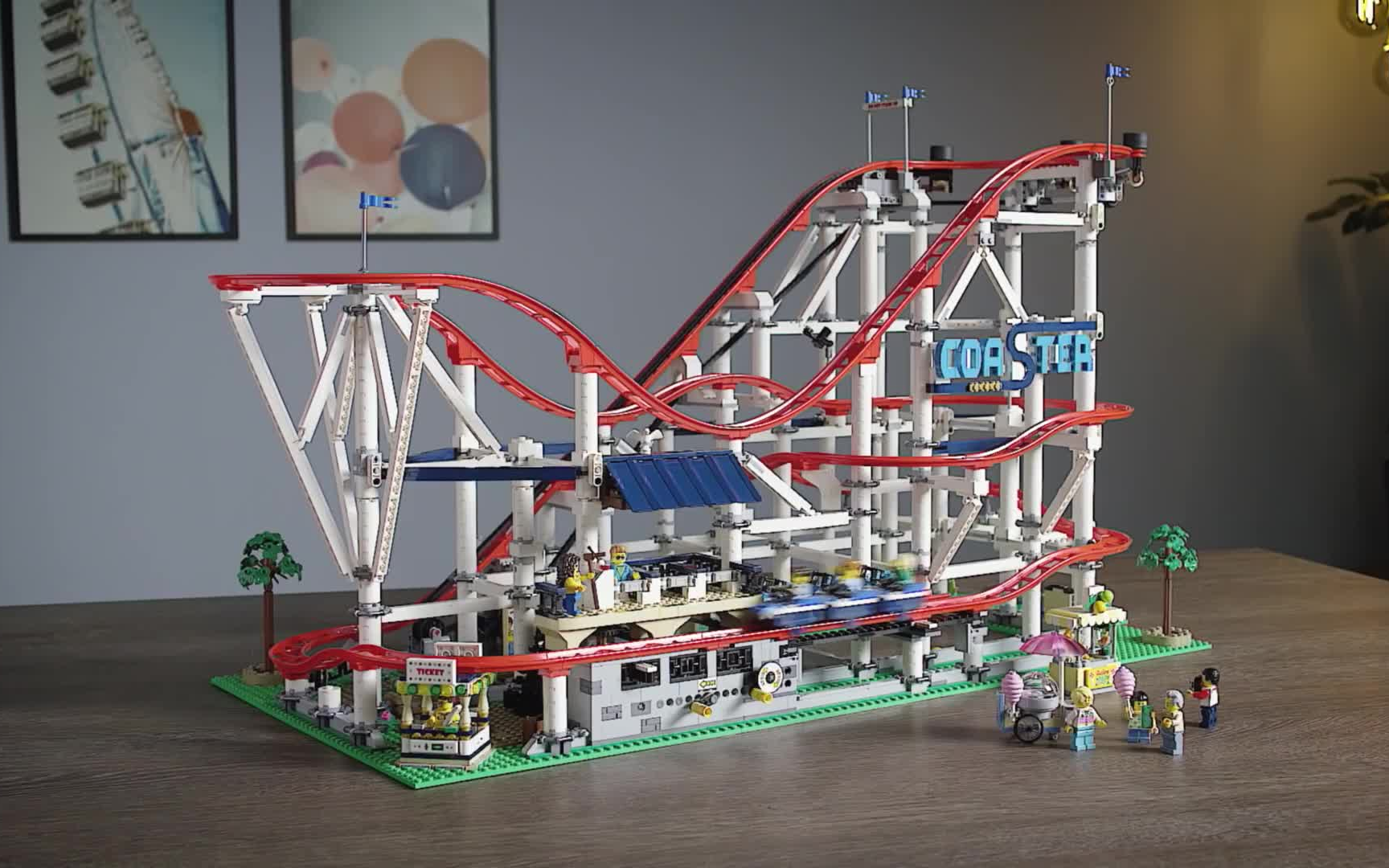 [乐高]官方过山车套装运行动画 10261-beyond the bricks_哔哩哔哩