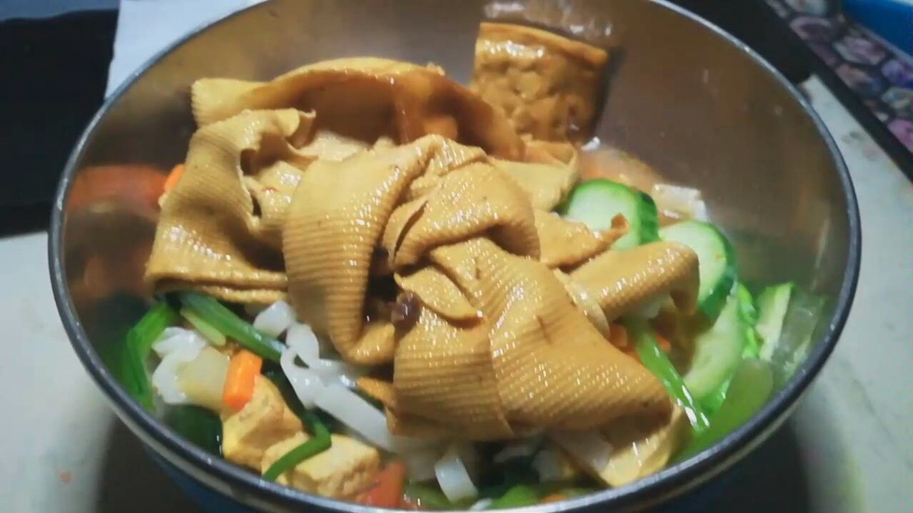 卤豆腐皮真的好好吃!