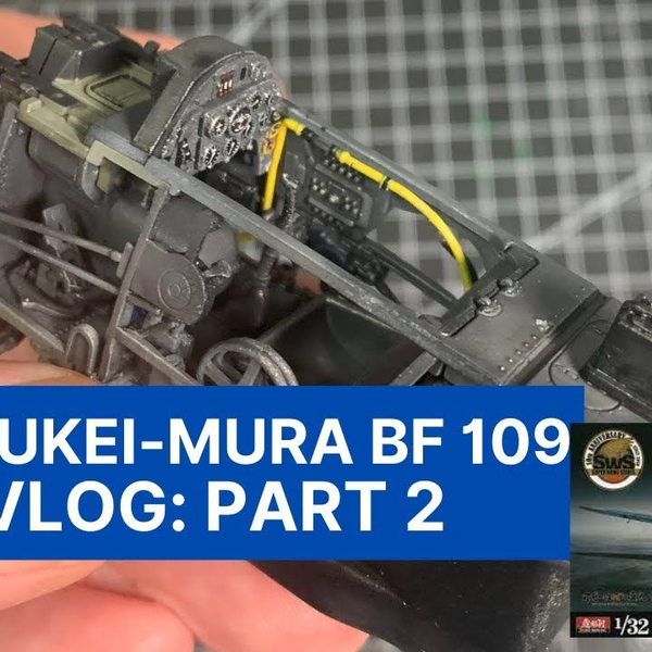 造型村1/32 BF109 G-14/U4 战斗机模型制作系列Part-2.座舱_哔哩哔哩_