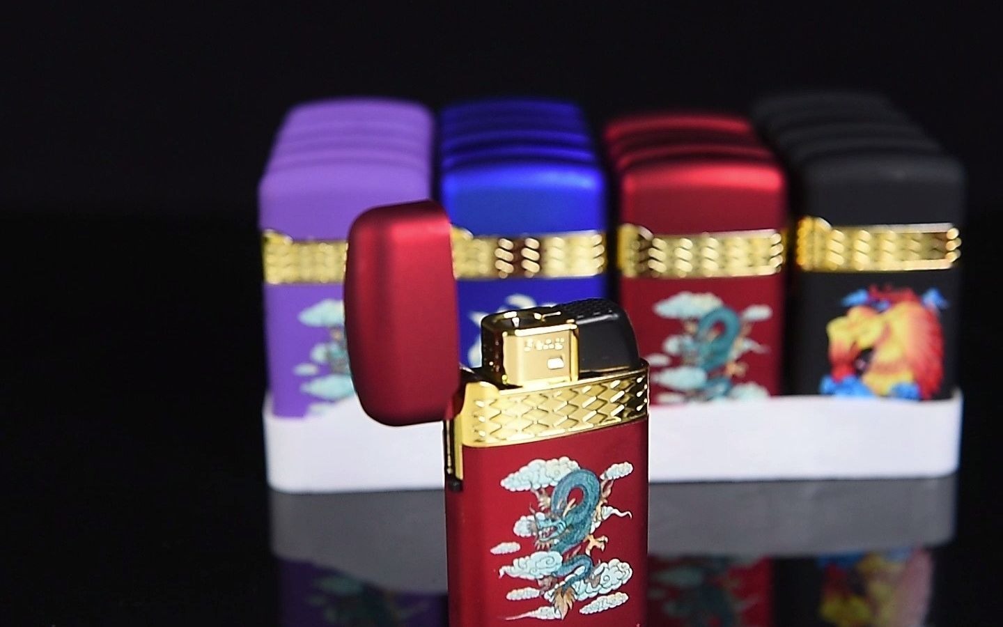 直冲翻盖打火机