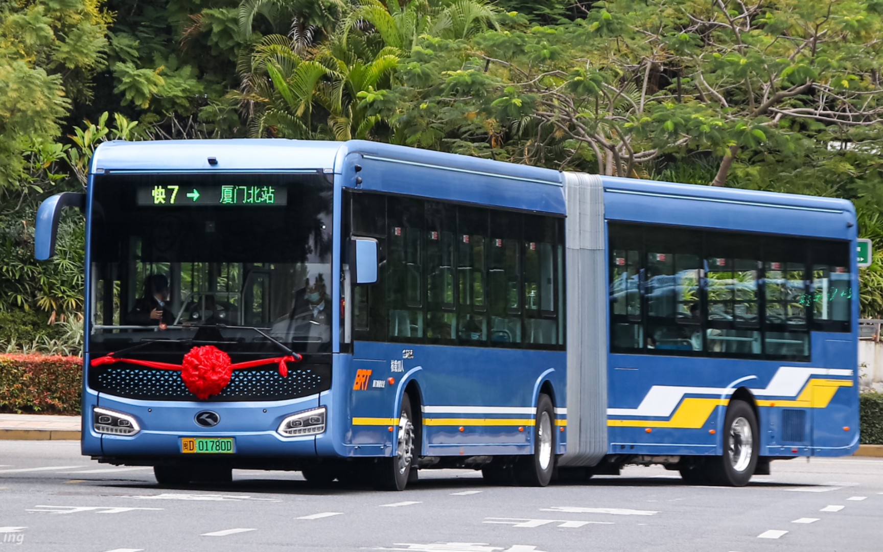 【上湖交联】pov-88 厦门快速公交快7路【同安枢纽站→厦门北站】前挡