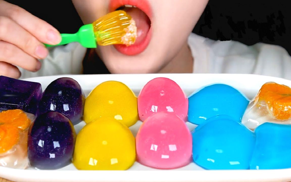 lamifood水滴果冻跳跳糖食音咀嚼音新