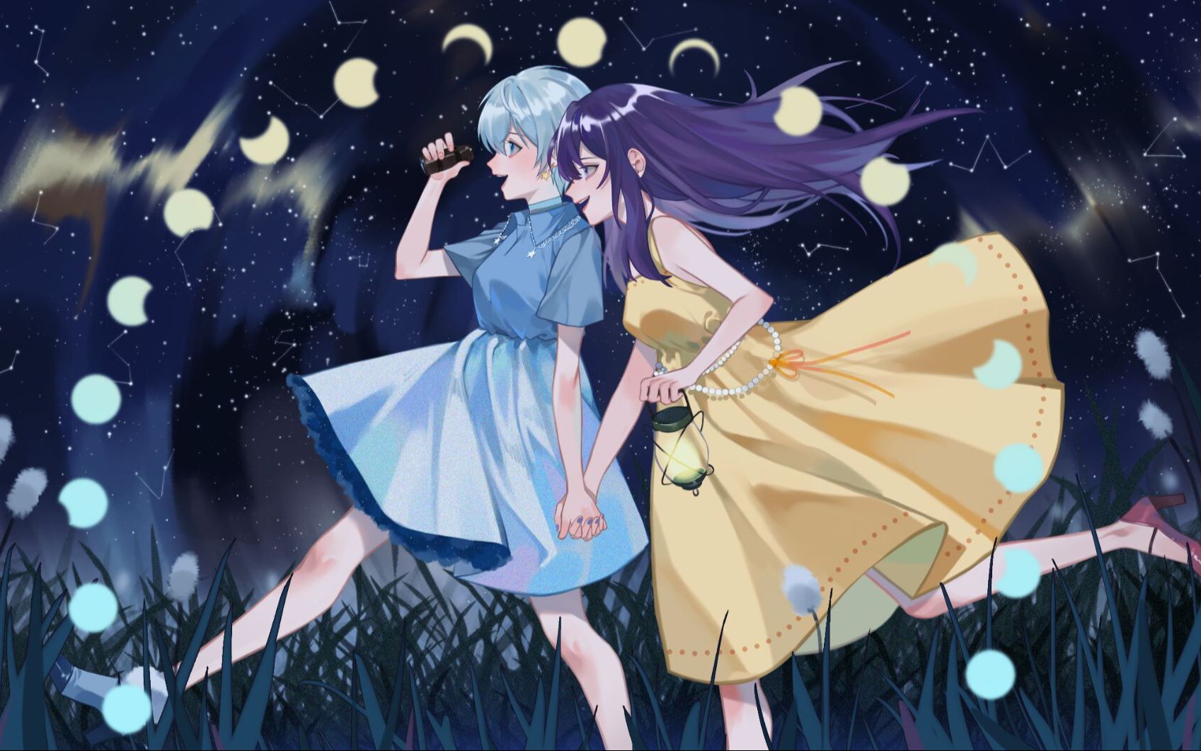 【言和墨清弦原创曲】繁星之下的约定【原创pv】【和弦组】--- 繁星下