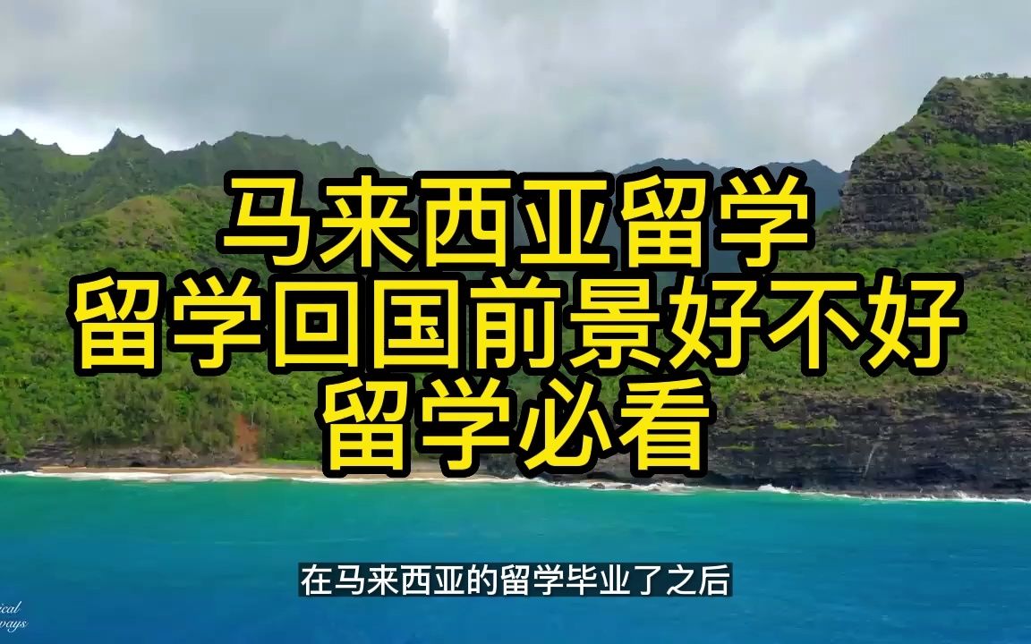 马来西亚留学回国前景好不好,在国外就业前景如何?哔哩哔哩bilibili