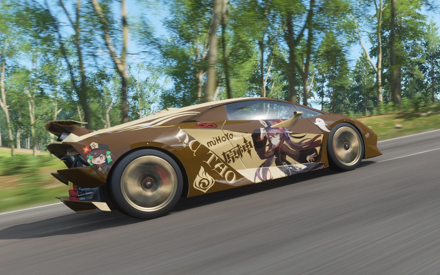 【地平线4】x【原神】胡桃痛车涂装分享第二弹_单机游戏热门视频