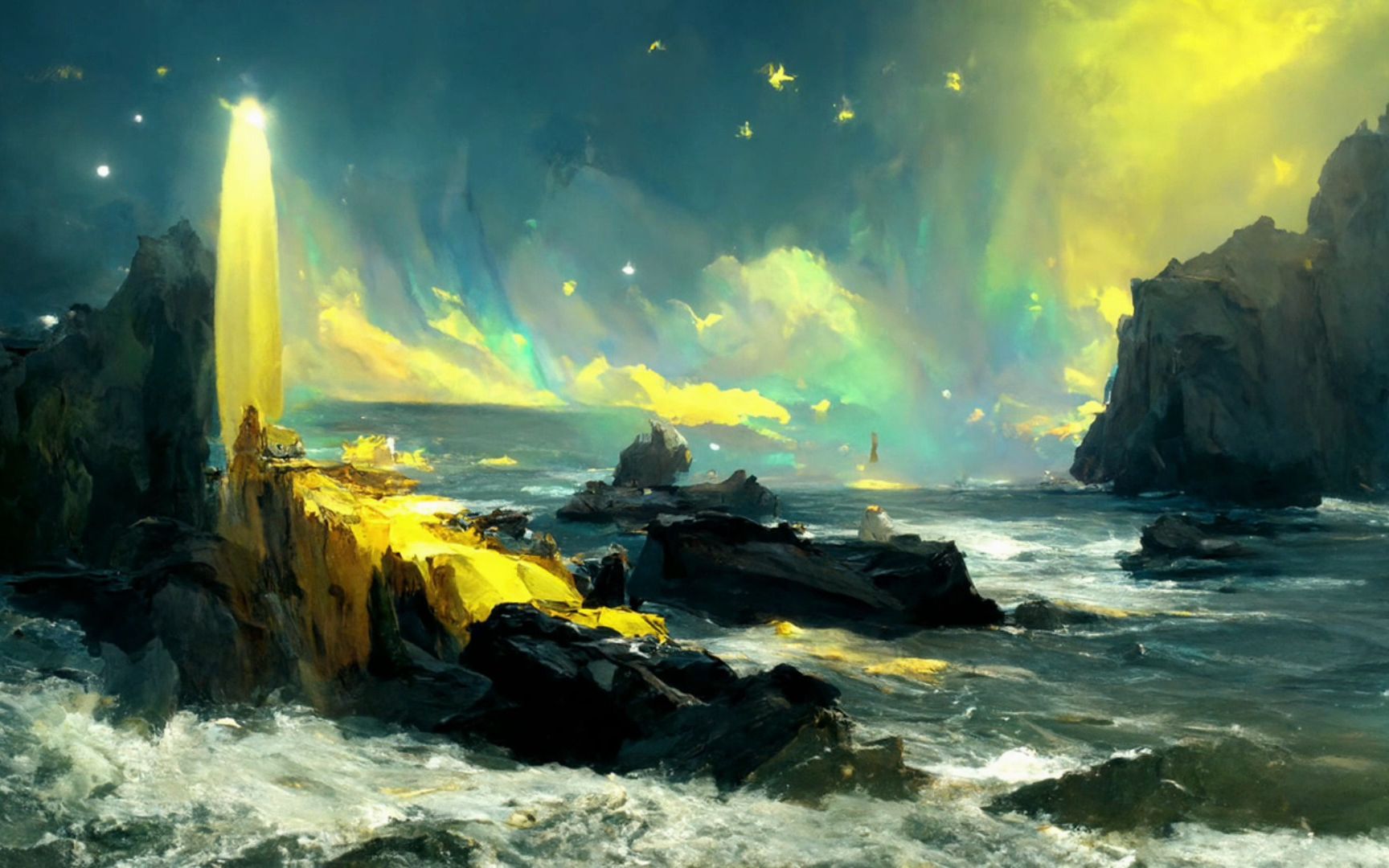 discodiffusion日月之行若出其中星汉灿烂若出其里这是很等雄心壮志