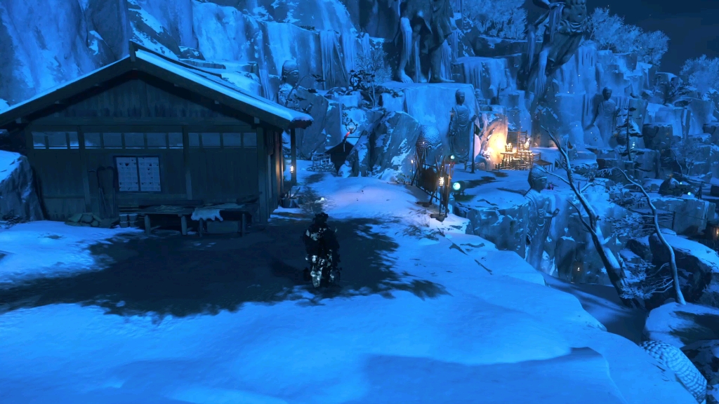 对马岛梦魇生存单人 雪中之血 魂苦无猎人