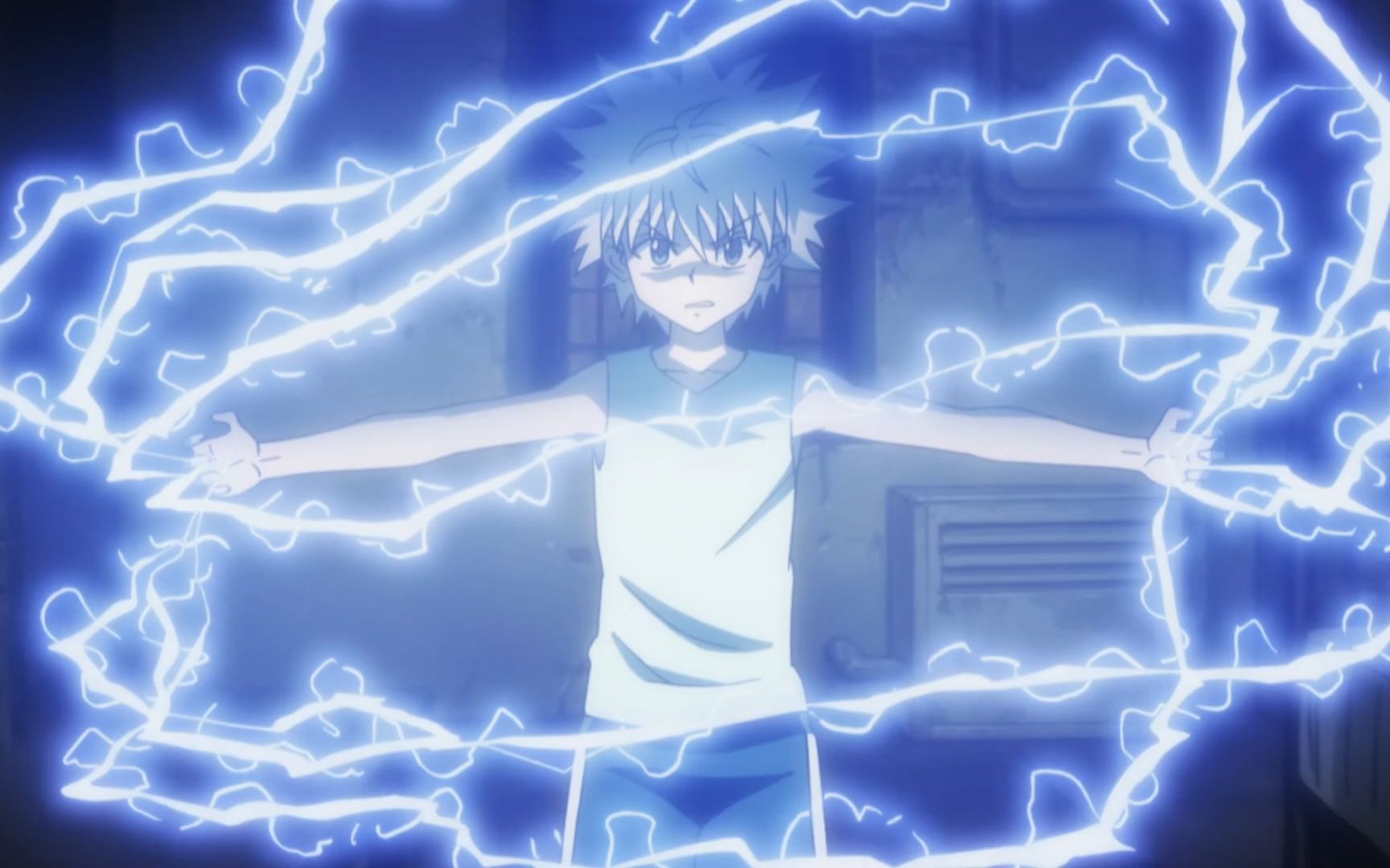 小杰奇犽展现自身修行的念能力,成功获得进入贪婪之岛的资格