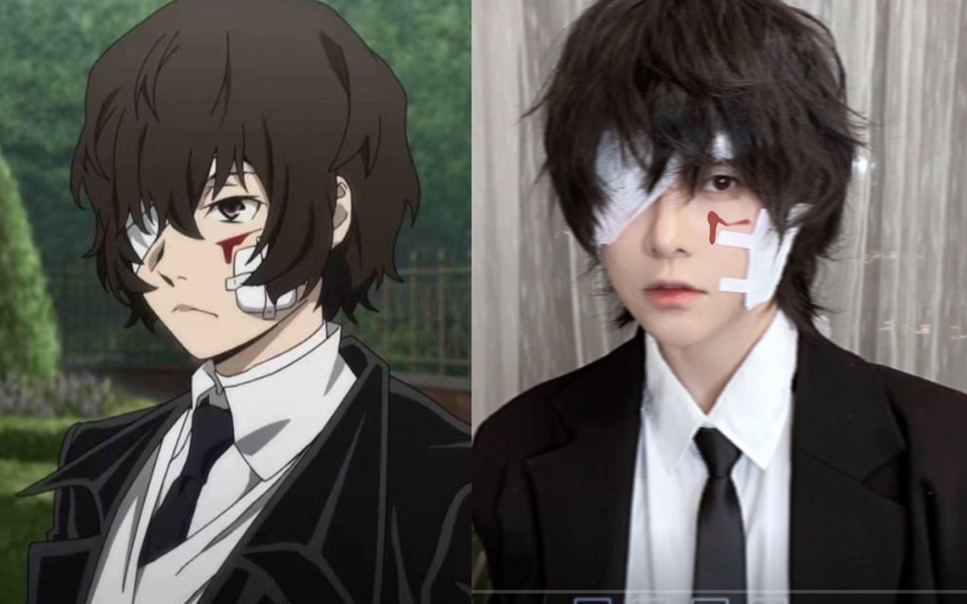 活动作品太宰治请务必把疯批美人战损妆半永久