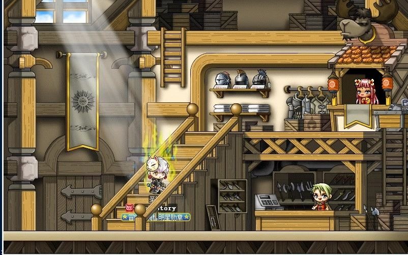 奥丁冒险岛-圣咏的日常之之世界主题(雪域商店)