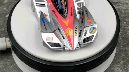 田宫四驱车四驱兄弟 胜利冲锋 银粉豪二改色喷漆车壳静态展示