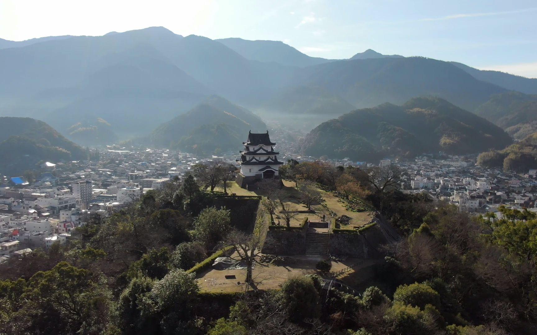 「宇和岛城」航拍_哔哩哔哩 (゜-゜)つロ 干杯~-bilibili