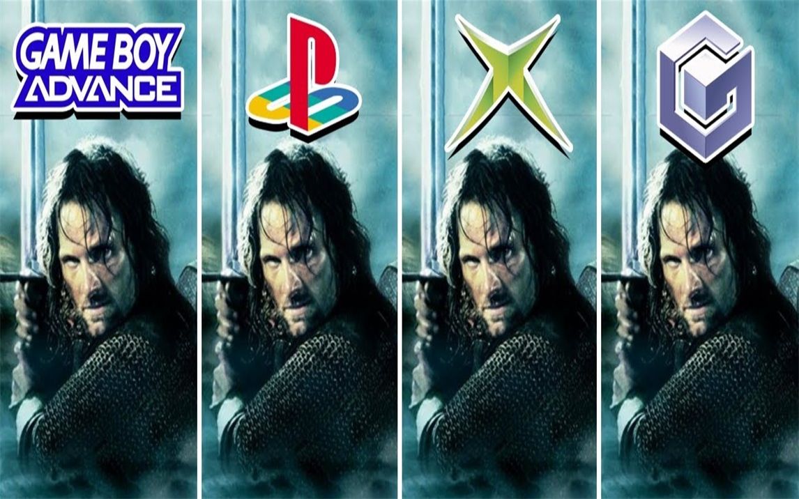 [图]《魔戒2：双塔奇谋》（2002年） GBA vs PS2 vs NGC vs Xbox 游戏对比