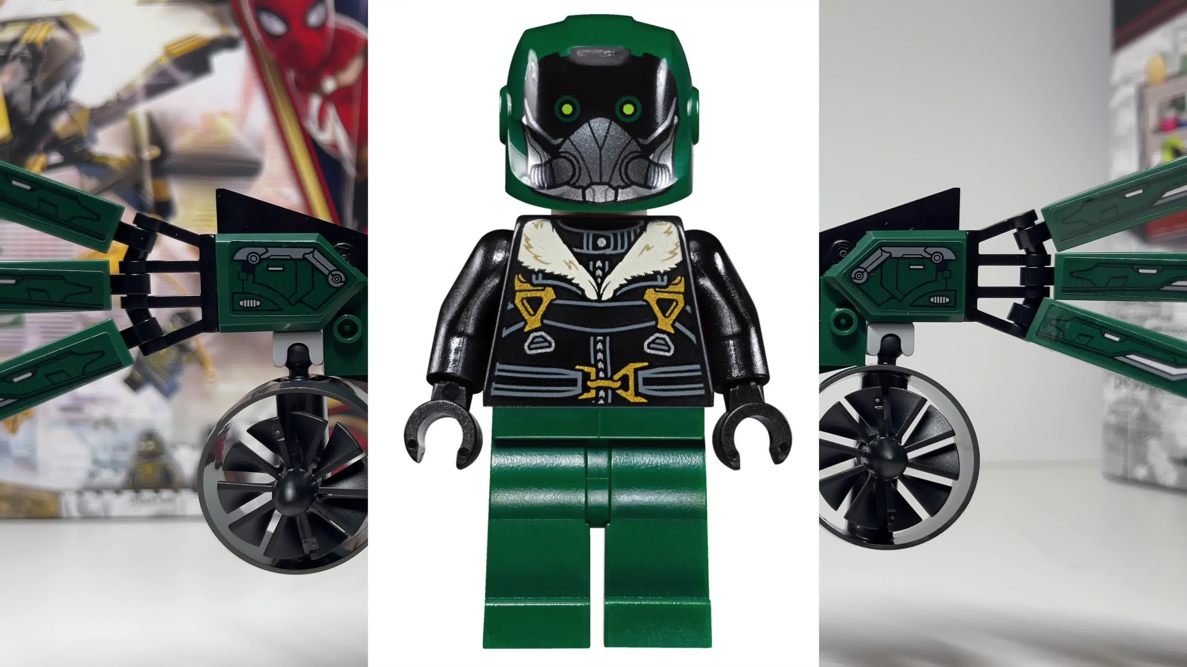 2021漫威必入套装!乐高蜘蛛侠76195蜘蛛侠的无人机对决 新品开箱评测