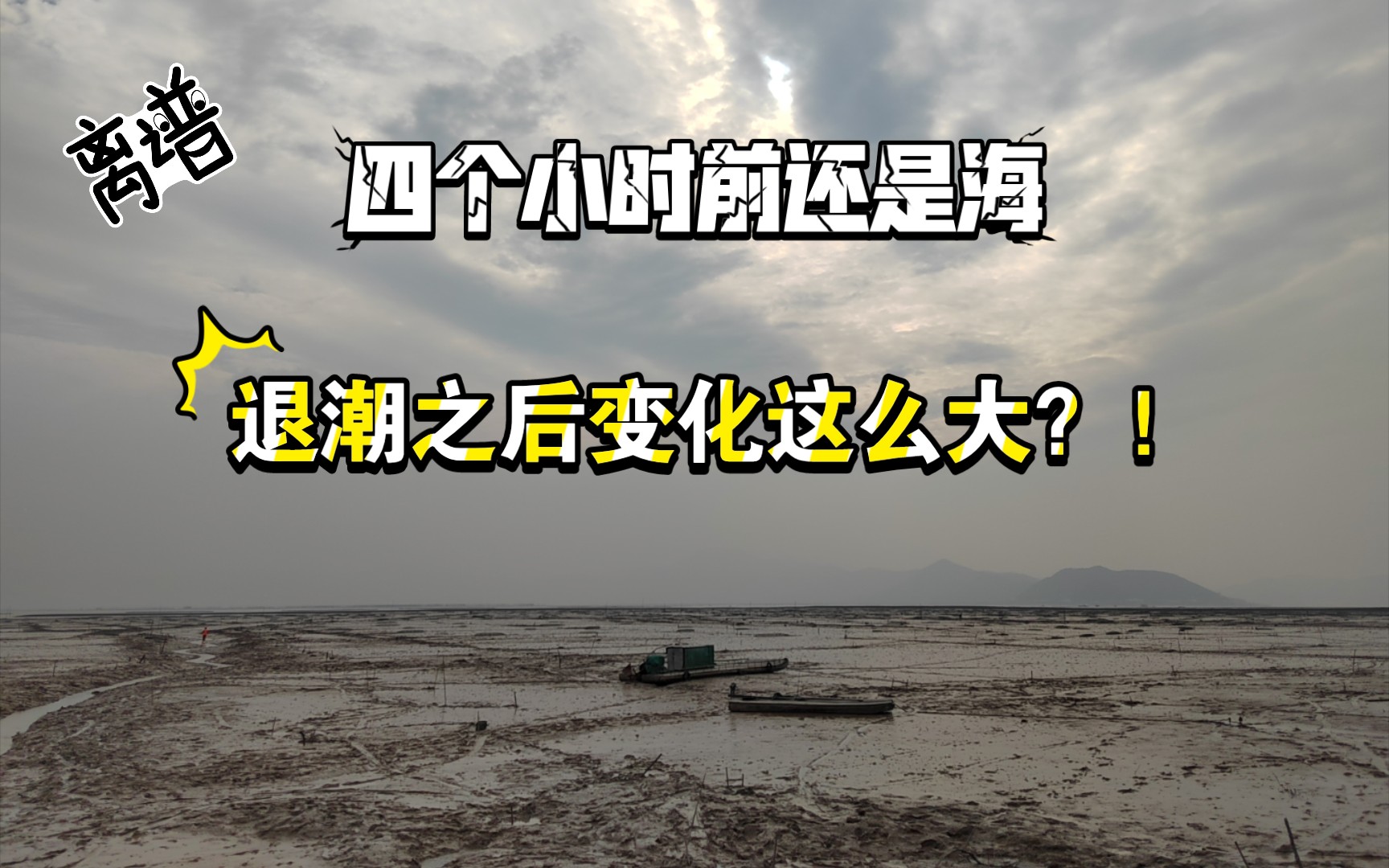 [图]【滩涂】什么叫退潮啊？！水退三千里