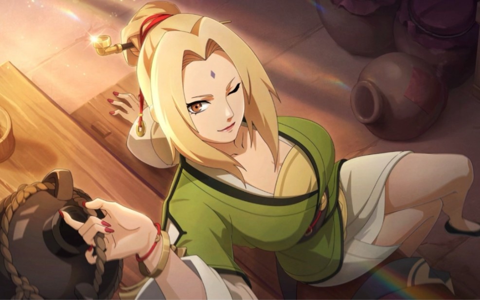 再来看看纲手奶奶的绝世美颜吧!