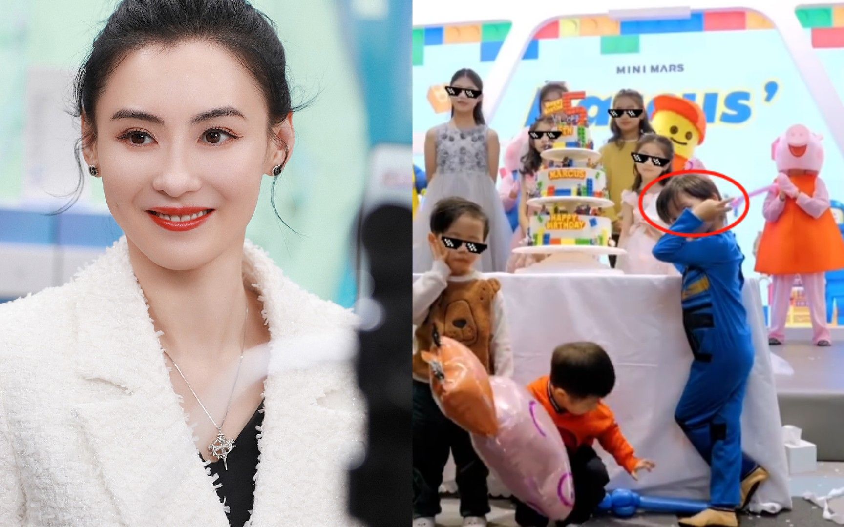张柏芝包场为幼子庆生,5岁小儿子首曝正面照,颜值不输两位哥哥