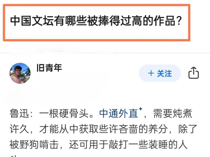 中国文坛有哪些被捧得过高的作品?哔哩哔哩bilibili