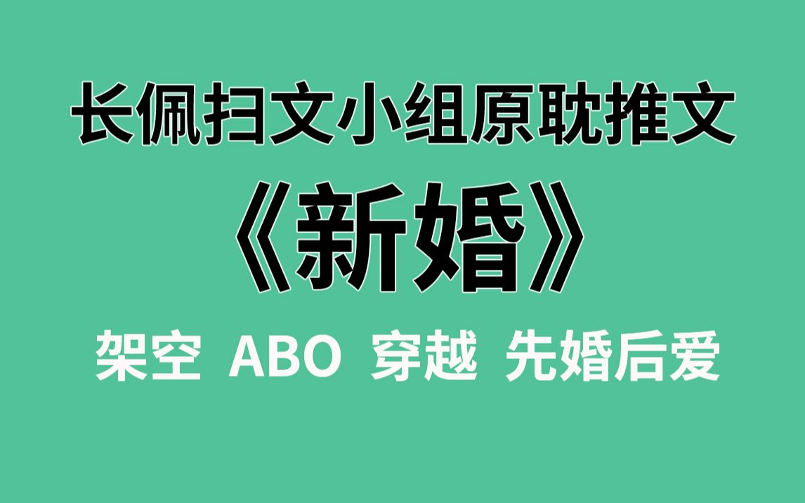 【长佩】原耽推文《新婚》,穿越嫁进豪门,他却整天只想着离婚!哔哩哔哩bilibili