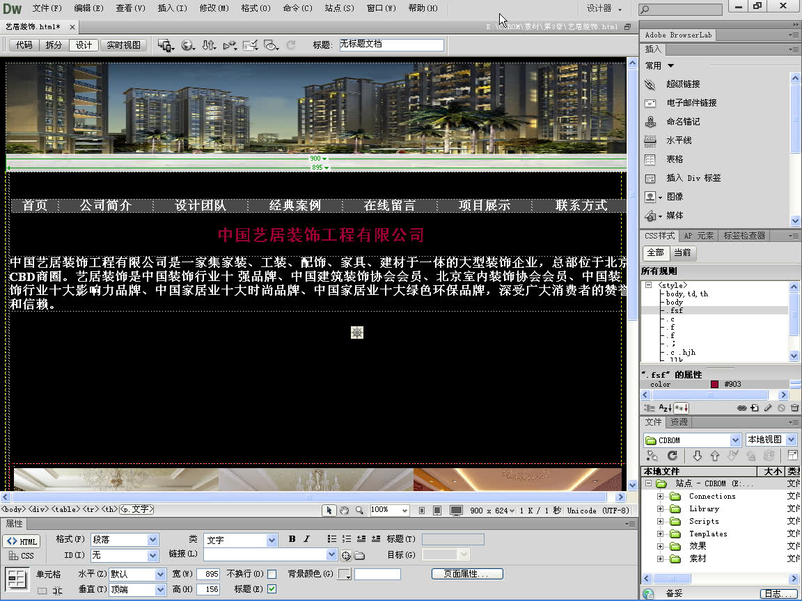 【DW教程】Dreamweaver CS6入门到精通教学视频 在文本中插入特殊字符哔哩哔哩bilibili