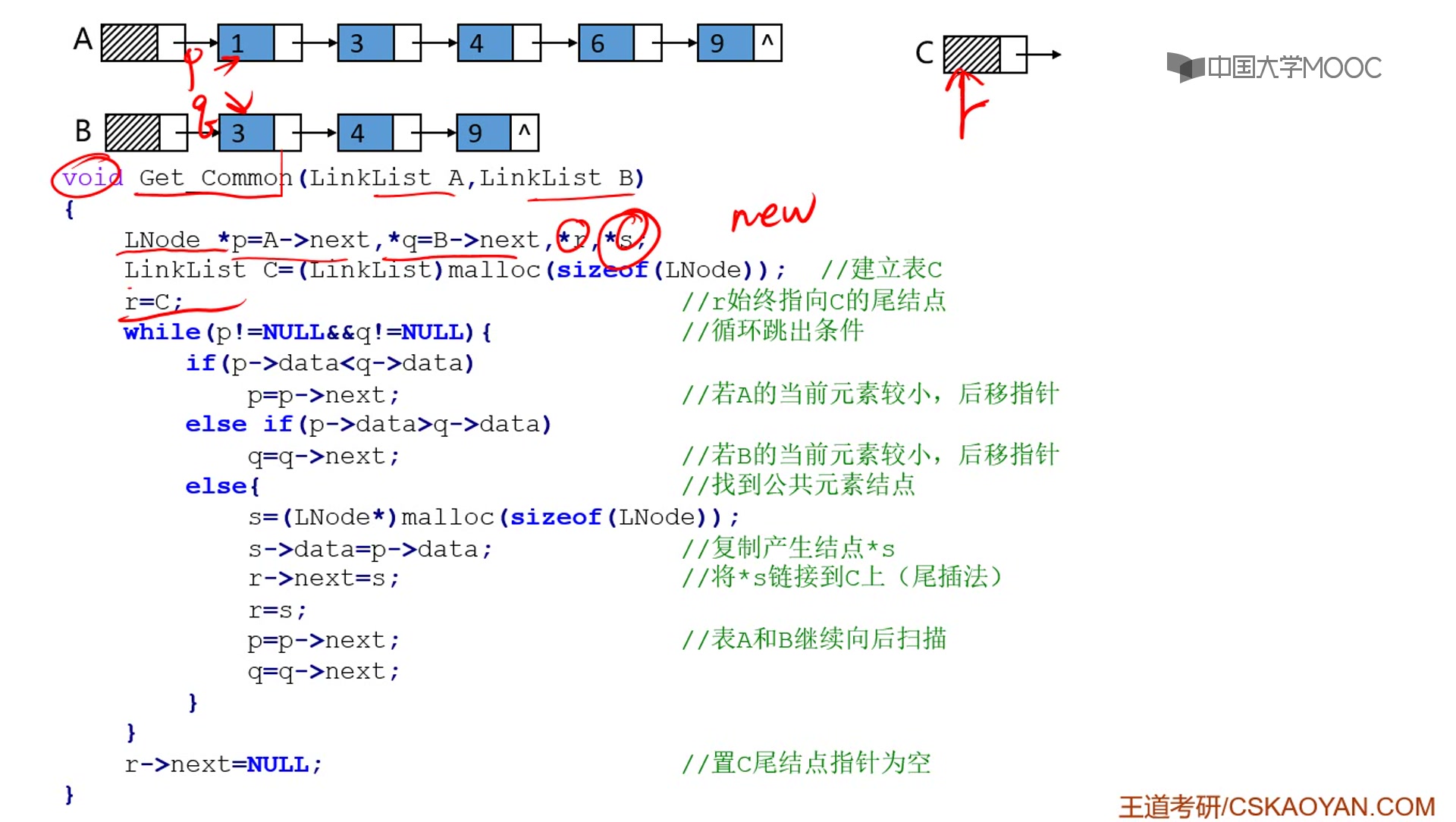 2.3.23 综合题[14] 设A和B是两个单链表哔哩哔哩bilibili