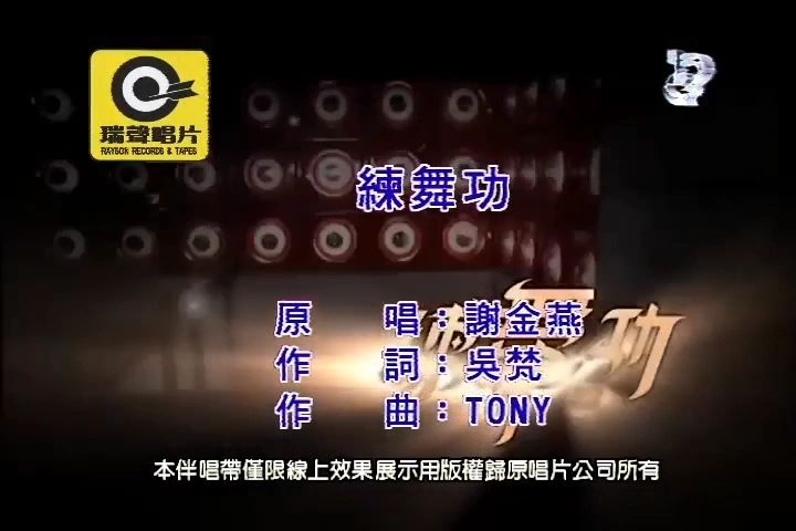 【台版KTV】谢金燕练舞功【台湾扬声】【瑞声KTV字幕机制作】哔哩哔哩bilibili