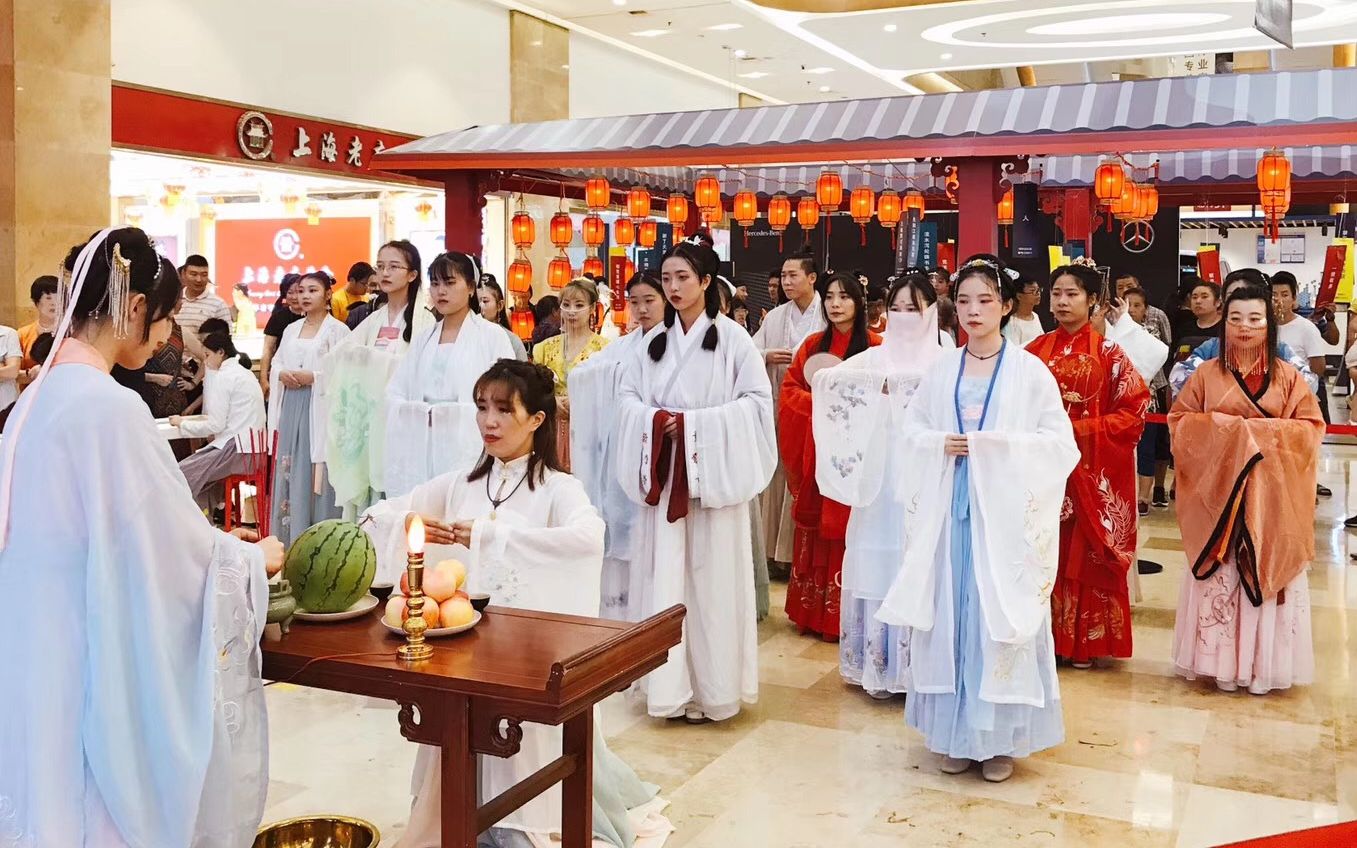 金华夜月轩汉服社中秋礼仪之邦盛唐夜唱舞蹈剪辑