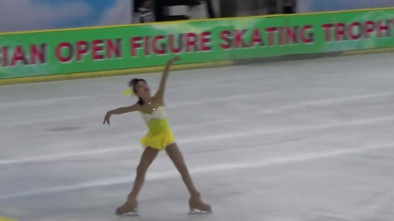 纪平梨花Rika KIHIRA  2015 AsianOpen NoviceA哔哩哔哩bilibili