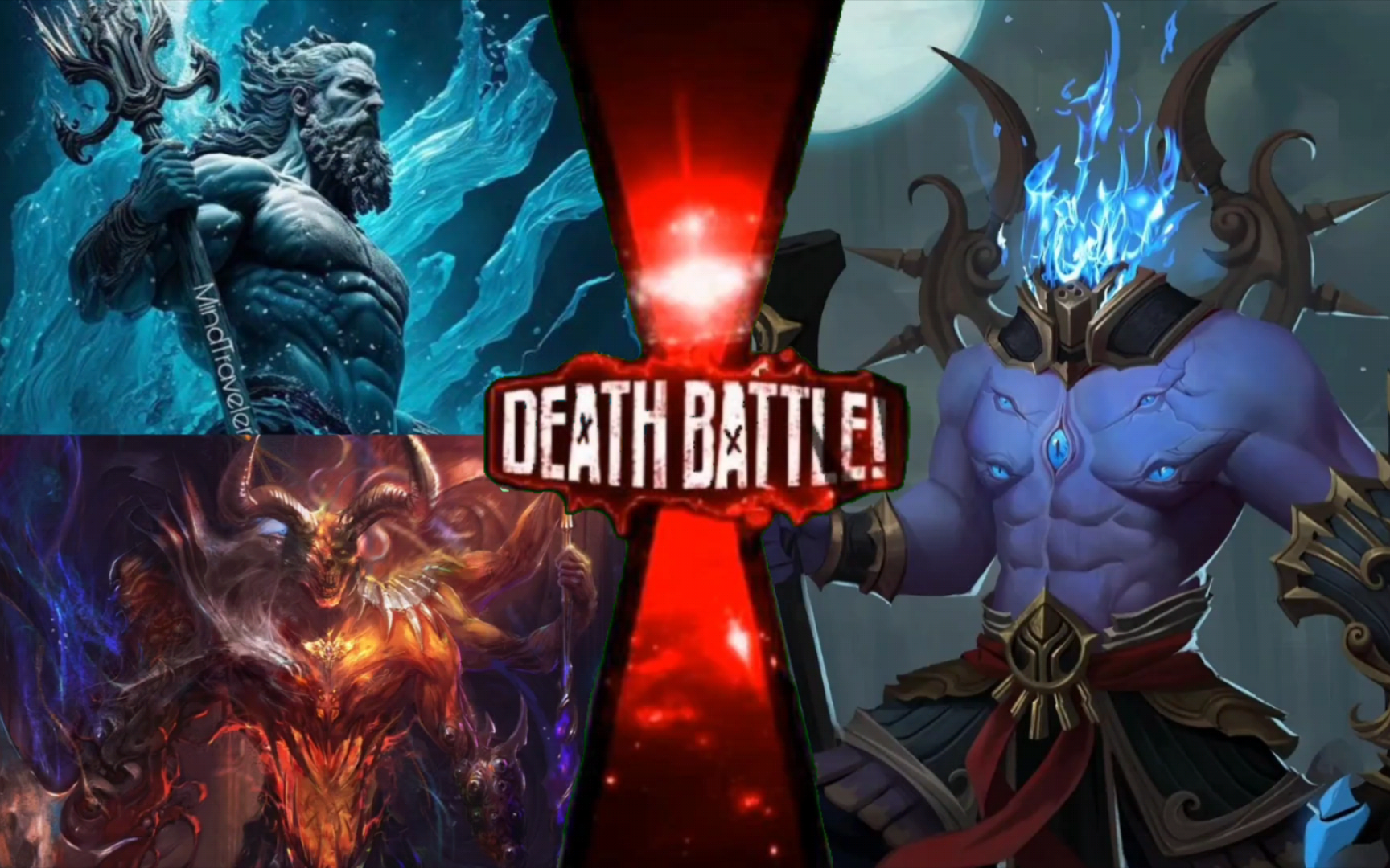 【生死决斗】波塞冬 哈迪斯vs刑天