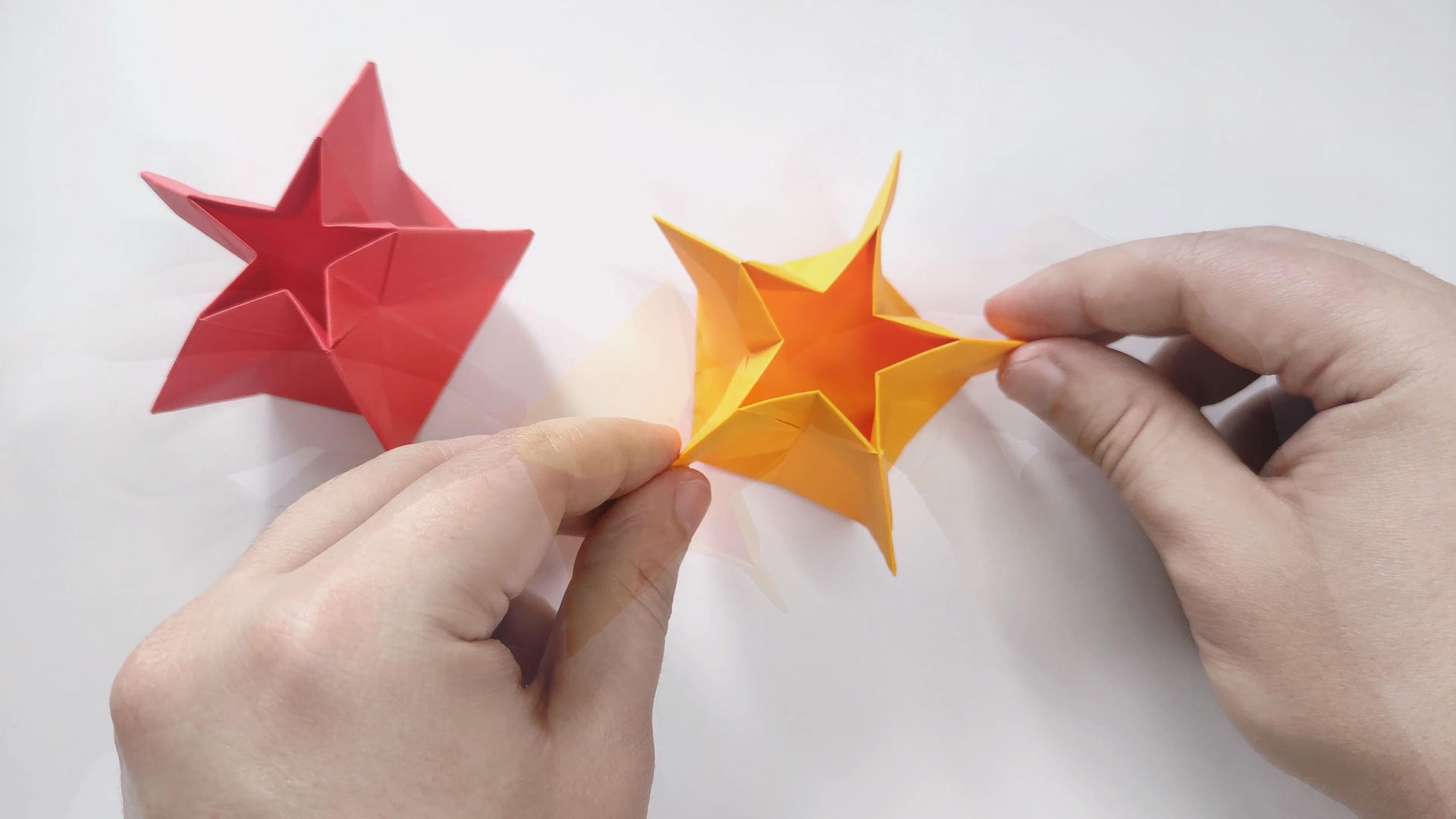 origami library 星形盒子折纸教程origami star box