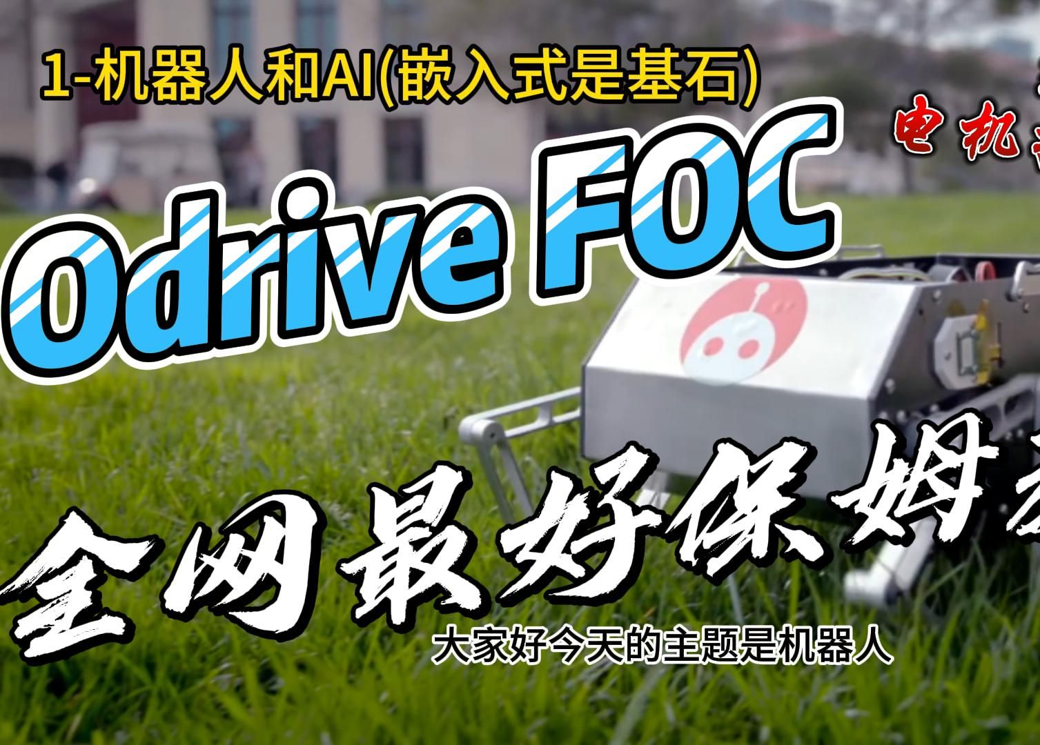 北美闽哥带你入门Odrive无刷驱动器FOC电机控制-保姆级讲解从硬件到软件(机器人和AI是未来,嵌入式)-4