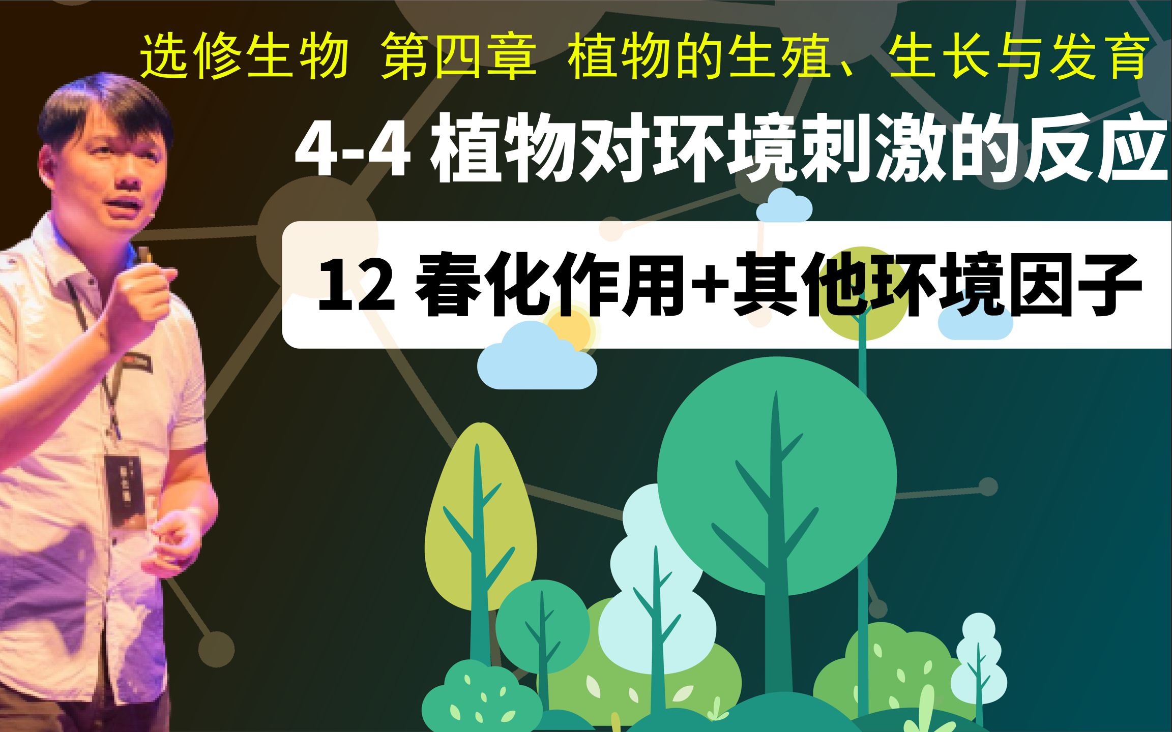 选修生物44.12 植物对环境刺激的反应 春化作用+其他环境因子哔哩哔哩bilibili