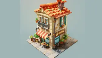【3D场景建模】卡通小房子3Dmax建模全流程制作教学
