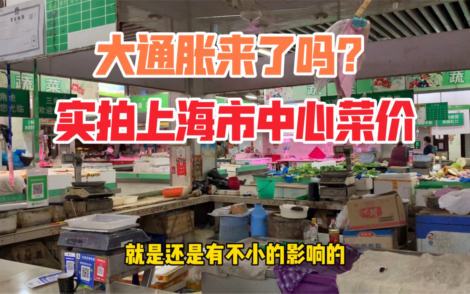 大通胀来了吗?实拍上海市中心菜价,说说价格上涨的几个原因哔哩哔哩bilibili