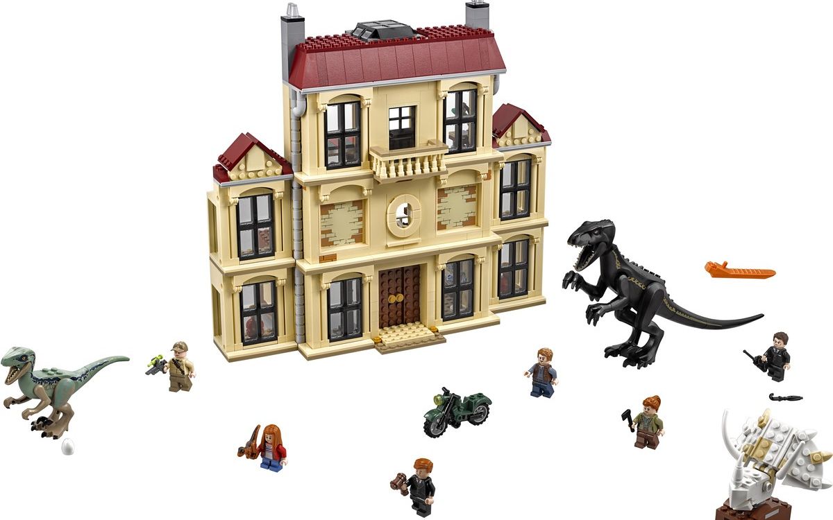 乐高 lego 75930 侏罗纪世界 暴虐龙袭击洛克伍德庄园 拼搭搬砖视频