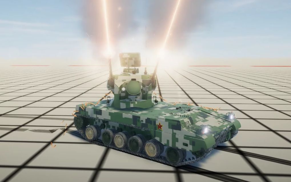 【马鸽重工/装甲纷争】中国pgz-07防空坦克mod展示,付费mod,带有定制