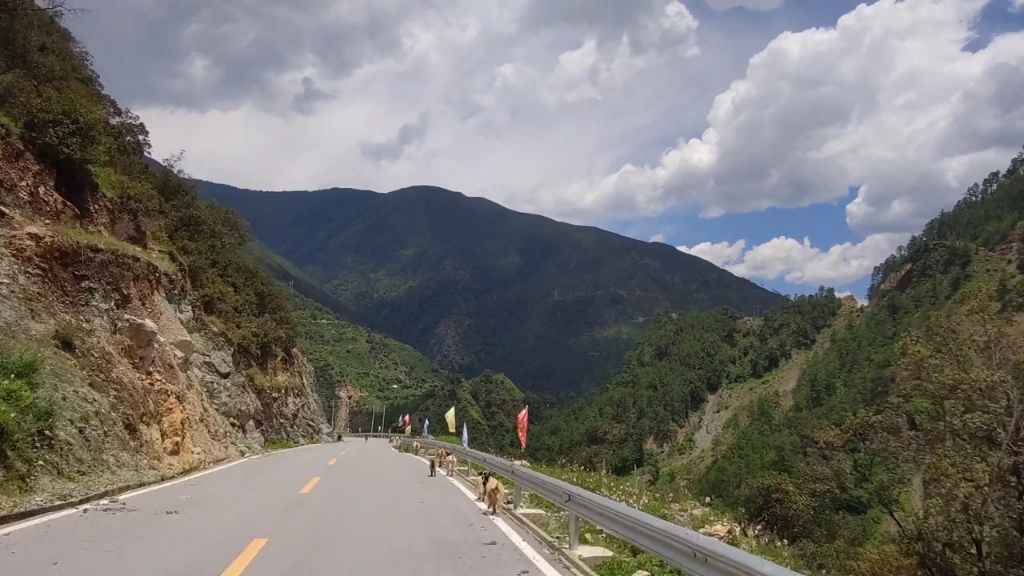 [图]凉山最惊险悬崖山区路，木里县到稻城，一路紧张刺激