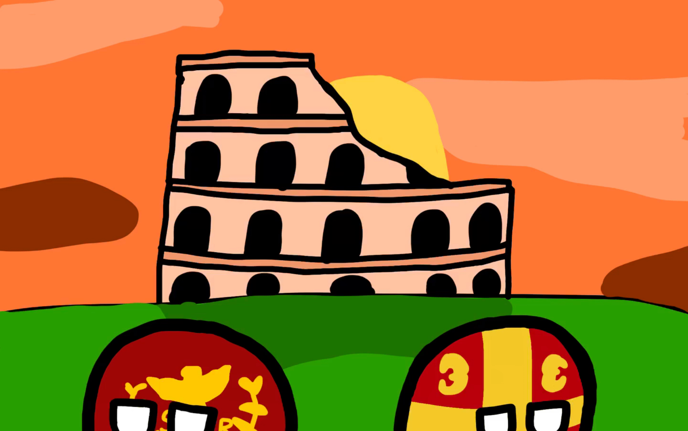 波兰球绘画-世间唯二真罗马