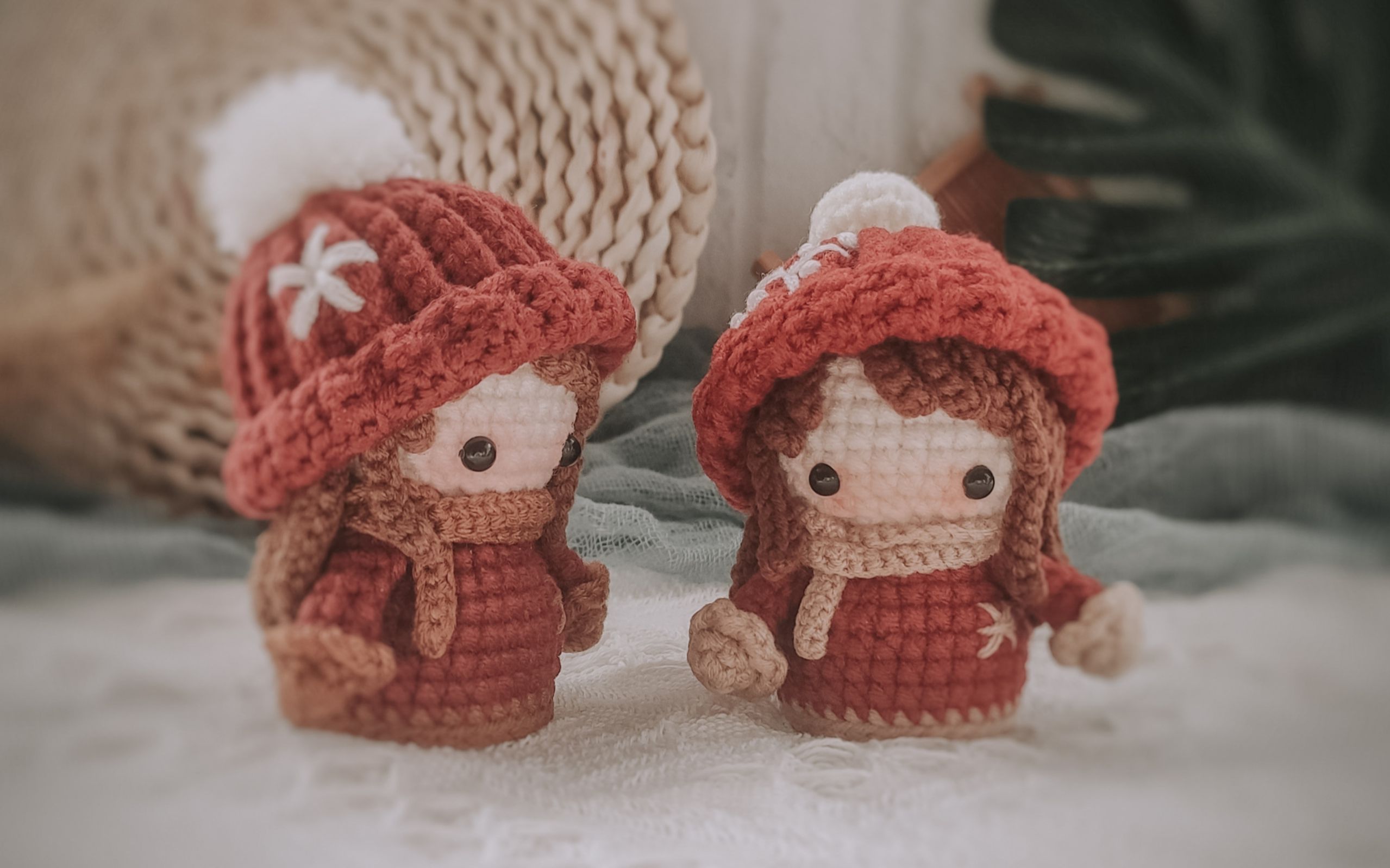 钩针编织情侣娃娃之小女孩奶糕