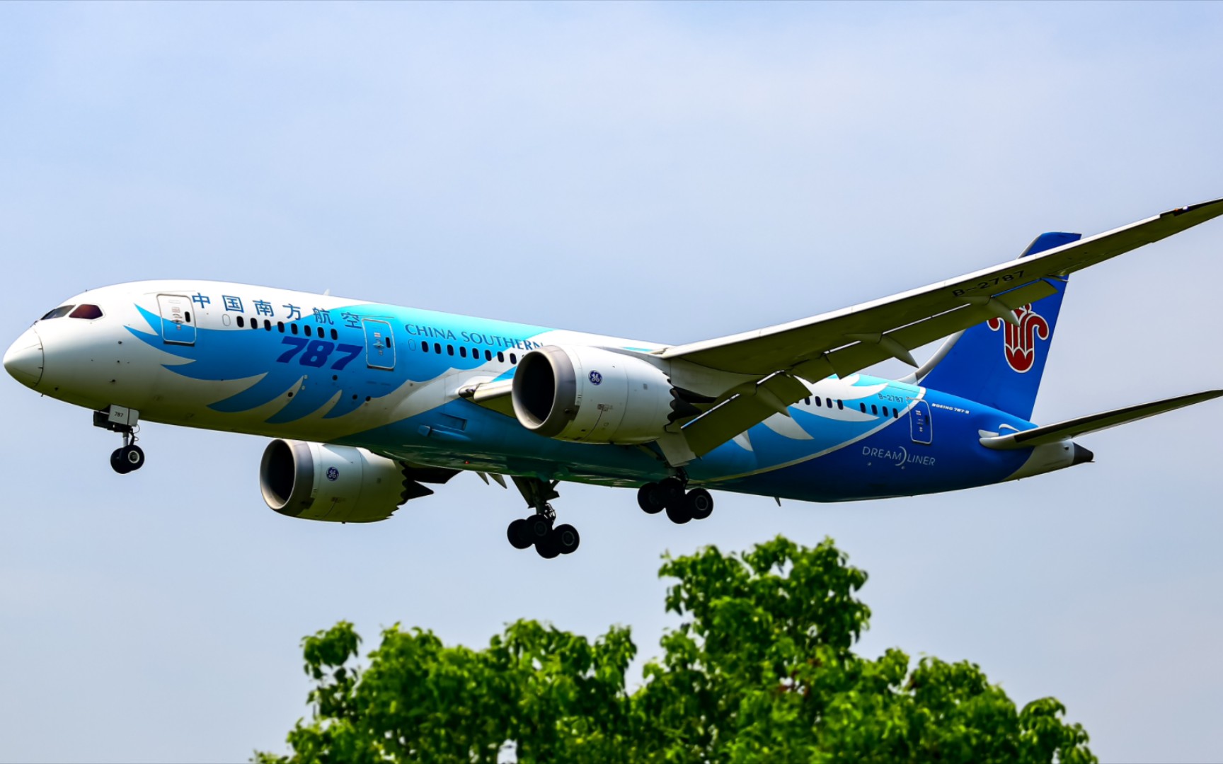 【hgh】中国南方航空b787-9 25跑道降落