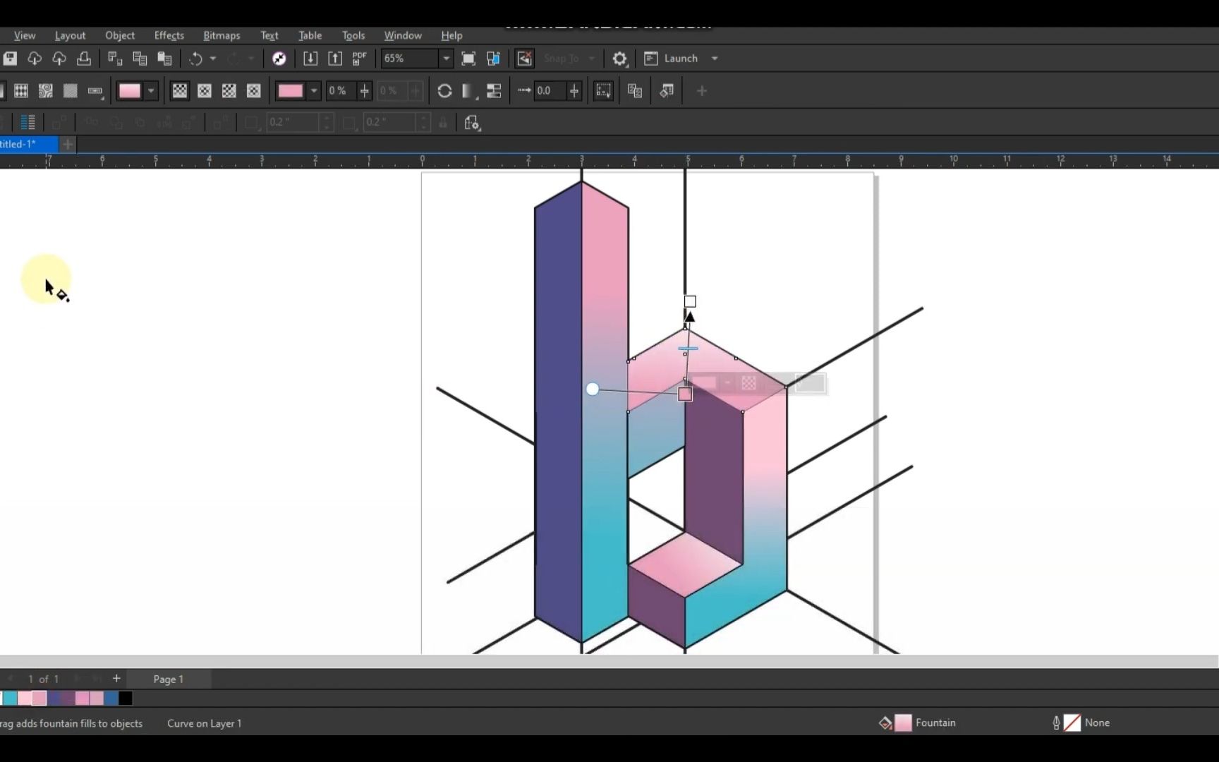 【平面设计】用于下一级徽标设计的 Coreldraw 网格(多边形提示)!哔哩哔哩bilibili