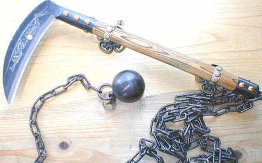 可近攻也可远攻的日本锁镰 长相也是奇葩