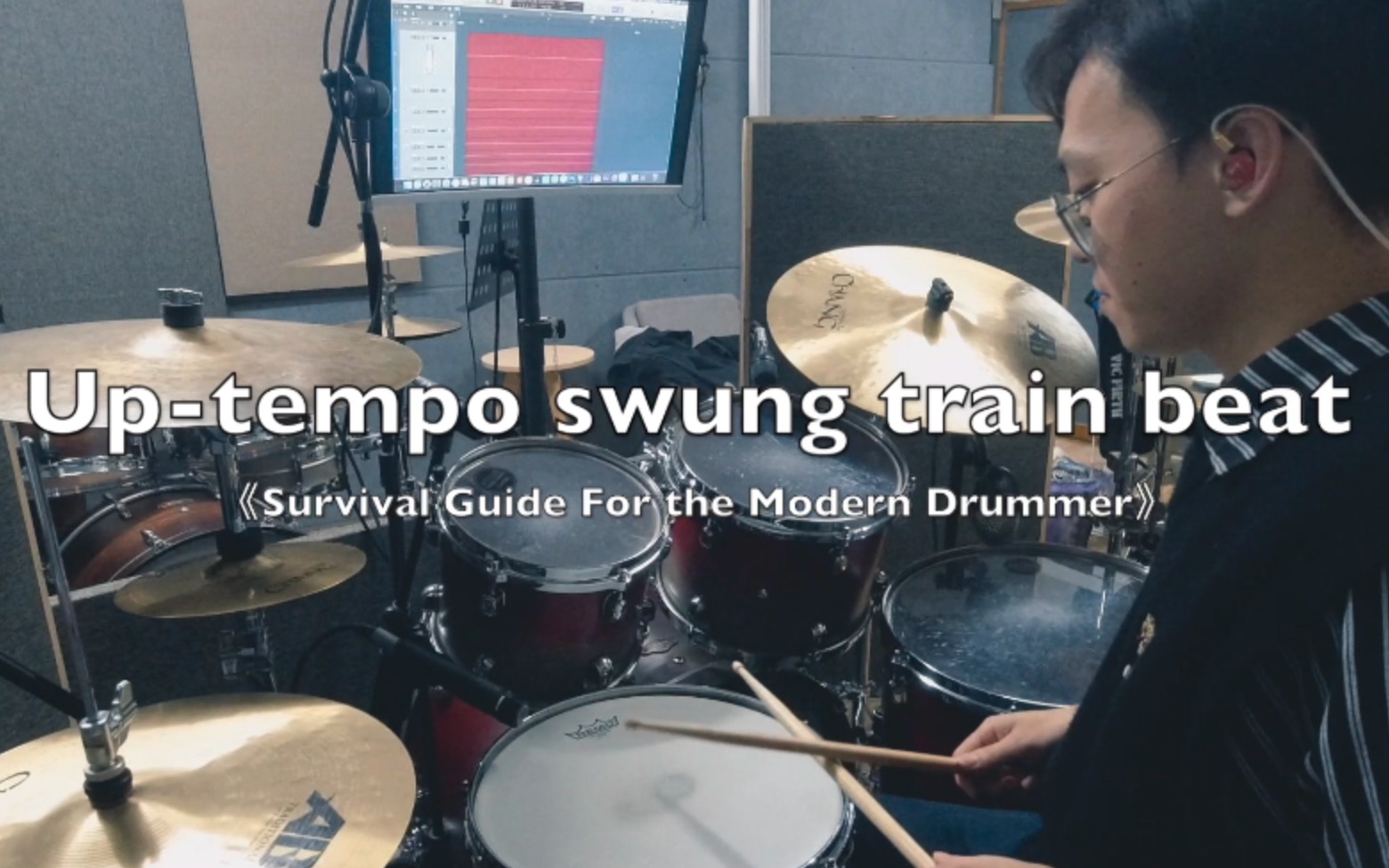 [图]「架子鼓」Up-tempo swung train beat