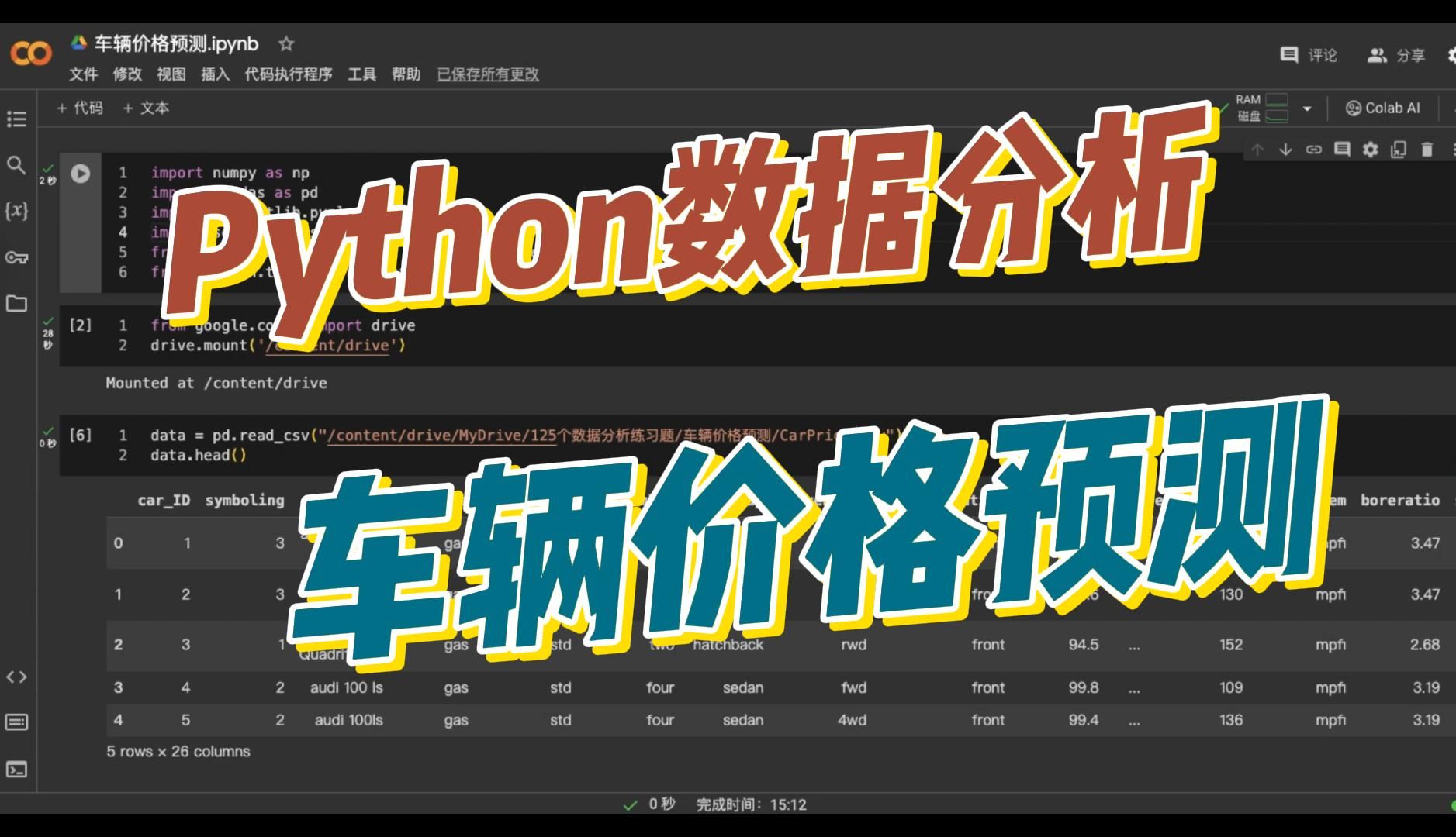 [图]Python数据分析【车辆价格预测】