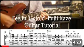 Download Video: 【吉他谱】藤井风 - Fujii Kaze - Feelin’ Go(o)d