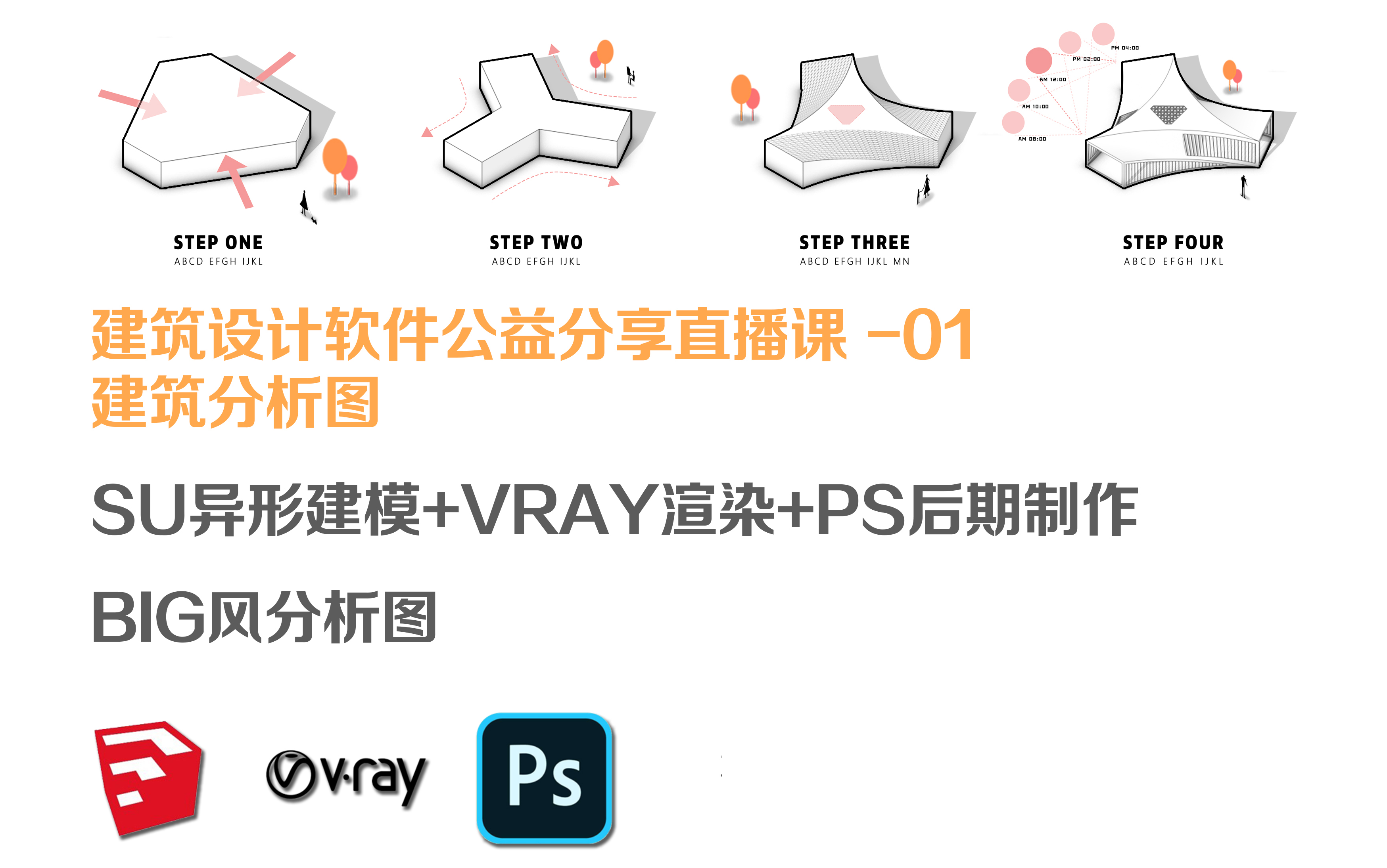 【SU+插件】公益分享课太子湾售楼中心异形建模练习案例 直播录屏哔哩哔哩bilibili